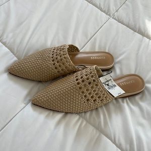 Express Tan Mules - new